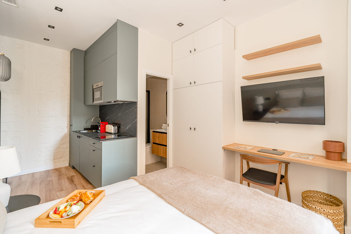 Estudio con cocina equipada en Trees Coliving